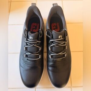 FootJoy FJ Men's Black and Gray Athletic Golf Shoes Leather Size 11